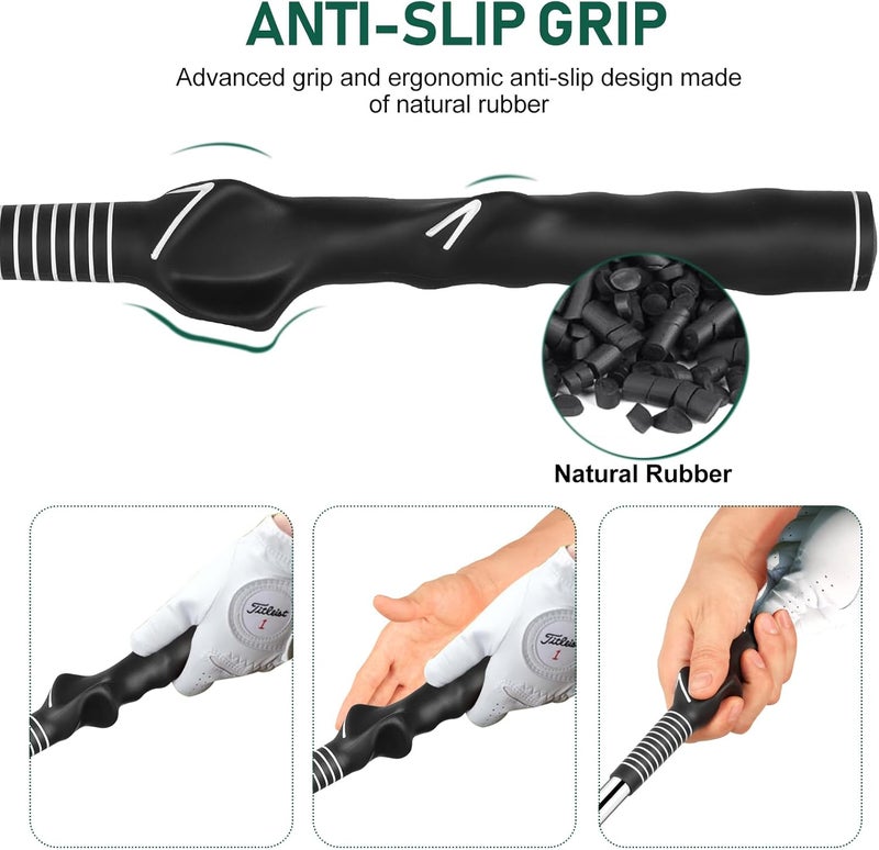 KALAUTO Golf Grip Swing Training Aid - Retractable Click Club Trainer Indoor Practice Warm Up Stick Flexible Telescopic Short Club Tempo Sound Release Trainer Devices - Image 5